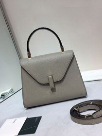 Valextra original calfskin iside mini bag 36028 grey