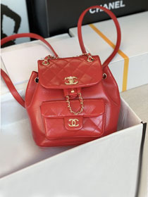 CC original calfskin mini backpack AS2908 red