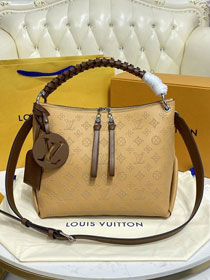 2022 Louis vuitton original mahina leather beaubourg hobo MM bag M56073 arizona brown