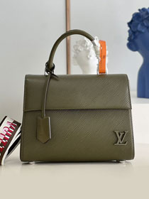 Louis vuitton original epi leather cluny BB handbag M59134 green