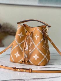 Louis vuitton original calfskin neonoe bucket bag mm M46029 brown