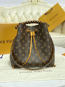 Louis vuitton original monogram canvas neonoe bag m40343 yellow