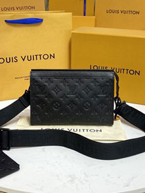 Louis vuitton original calfskin gaston wearable wallet M81115 black