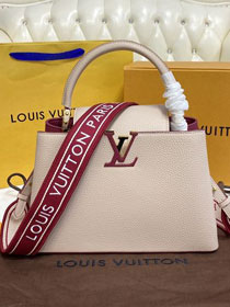 Louis vuitton original calfskin capucines mm handbag M58610 light apricot