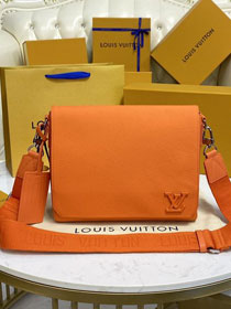 Louis vuitton original calfskin aerogram messenger bag M59327 orange