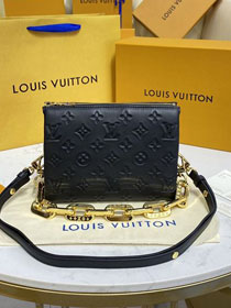 Louis vuitton original lambskin coussin BB M20574 black