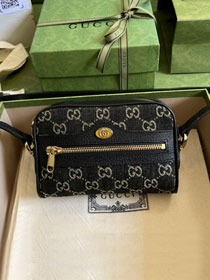 2022 GG original denim ophidia mini bag 517350 black