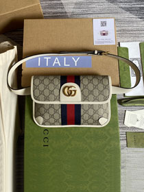 GG original canvas belt bag 674081 white