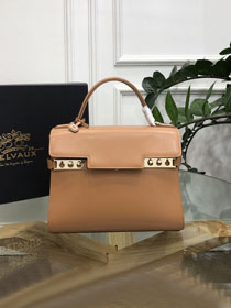 Delvaux original box calfskin tempete pm bag AA0505 brown