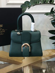 Delvaux original grained calfskin brillant mini bag AA0406 blackish green