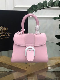 Delvaux original grained calfskin brillant mini bag AA0406 pink