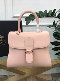 Delvaux original grained calfskin brillant bag MM AA0555 nude