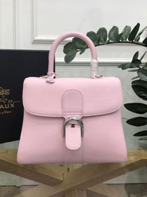 Delvaux original grained calfskin brillant bag MM AA0555 pink