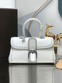 Delvaux original grained calfskin brillant small bag AA0417 white