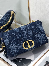 Dior original denim large caro bag M9243 blue