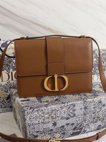 Dior original smooth calfskin 30 montaigne bag M9203 brown