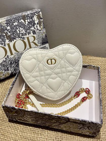 Dior original lambskin caro chain pouch S5097 