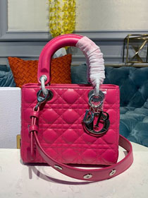 Dior original lambskin small my ABCdior bag M0538 rose red