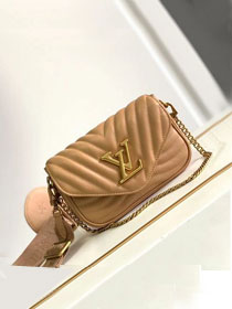 2022 Louis vuitton original calfskin new wave multi-pochette M56462 caramel