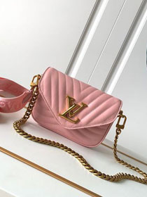 2022 Louis vuitton original calfskin new wave multi-pochette M56462 pink