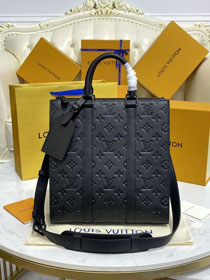 Louis vuitton original calfskin sac plat bag M59960 black