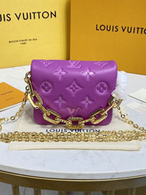 Louis vuitton original lambskin coussin beltbag mm m81127 purple