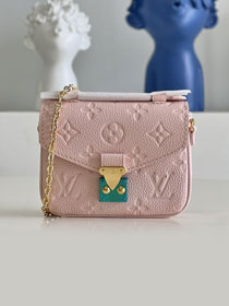 Louis vuitton original calfskin micro metis pochette M81389 pink