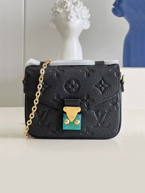 Louis vuitton original calfskin micro metis pochette M81390 black