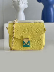 Louis vuitton original calfskin micro metis pochette M81407 yellow