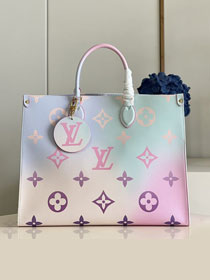 Louis vuitton original monogram onthego gm M46076 sunrise pastel