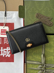 GG original calfskin diana mini bag 696817 black