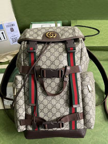 GG original canvas large backpack 690999 brown