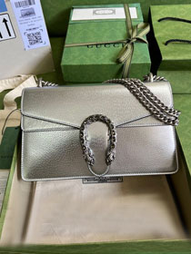 GG original calfskin dionysus medium shoulder bag 400249 silver