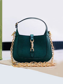 GG original calfskin jackie 1961 mini bag 675799 green