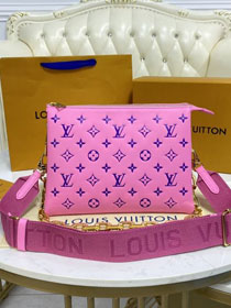 2023 Louis vuitton original lambskin coussin pm bag M57792 rose red