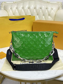 2022 Louis vuitton original patent calfskin coussin mm bag M57783 green