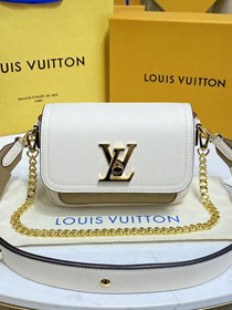 Louis vuitton original calfskin lockme tender bag M59733 beige