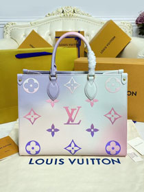 Louis vuitton original monogram onthego mm m20510 sunrise pastel	