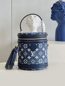 Louis vuitton original denim cannes bag M43986 blue