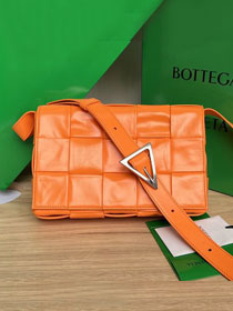 BV original aged calfskin cassette crossbody bag 667298 orange