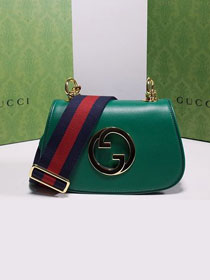 GG original calfskin blondie mini bag 698643 green