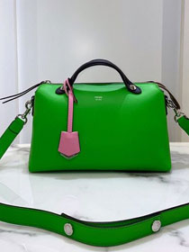 Fendi original calfskin medium by the way boston bag 8BL146 green