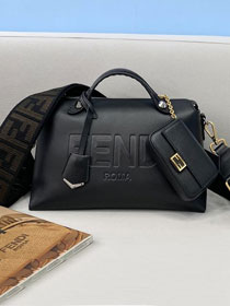 Fendi original calfskin medium by the way boston bag 8BL146 black