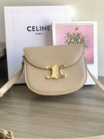 Celine original calfskin teen besace triomphe bag 110413 safari