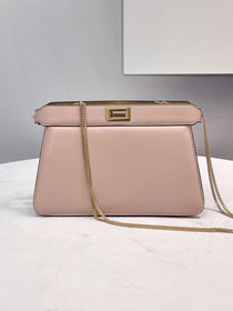 Fendi original lambskin mini peekaboo IseeU bag 8BN235 pink