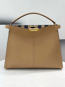 Fendi original calfskin large peekaboo Iseeu tote 7VA528 apricot