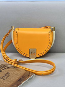 Fendi original calfskin shoulder bag 8BN008 orange