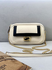 Fendi original lambskin easy baguette bag 8BS042 white