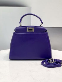 Fendi original lambskin small peekaboo bag 8BN244 purple