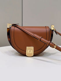 Fendi original calfskin shoulder bag 8BN008 brown